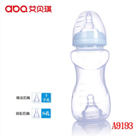 300ML仿真实感宽口环保奶瓶（促销装）